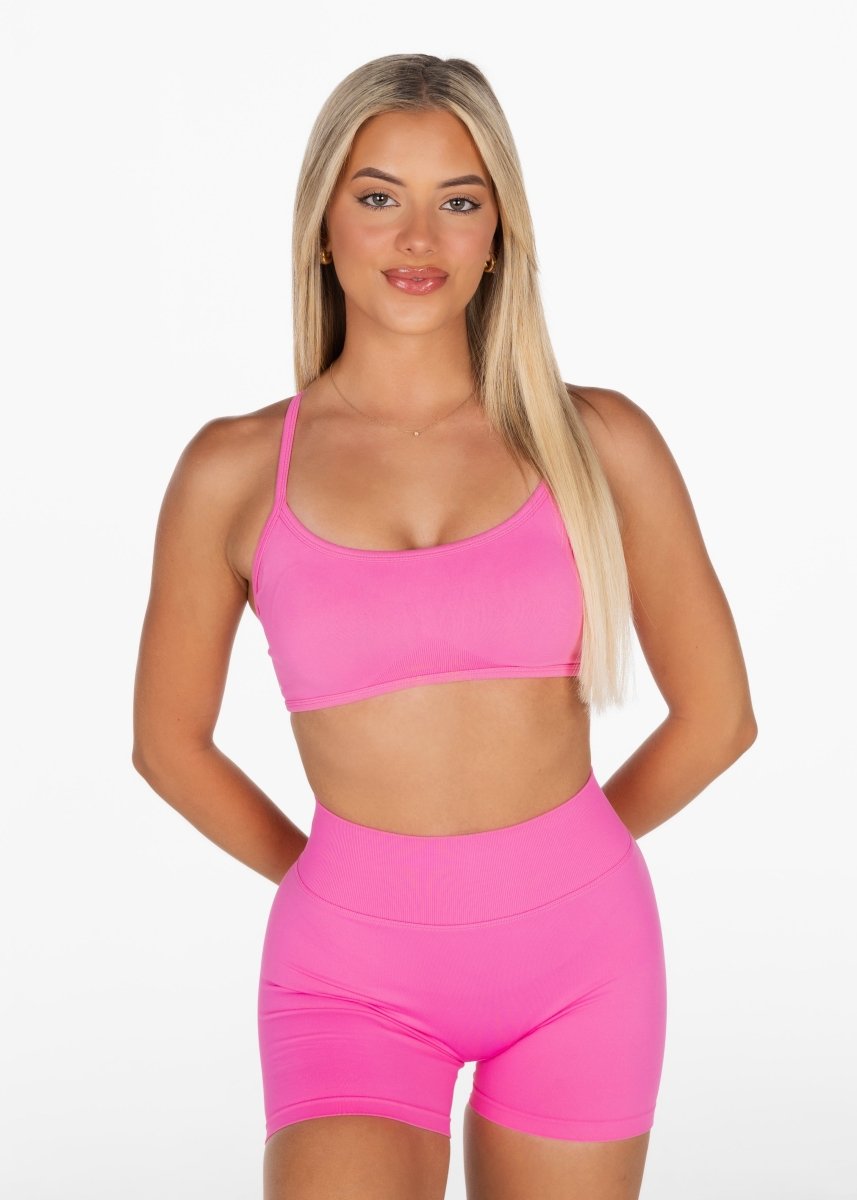 Lycra Seamless Crop - Barbie - Kikiva Collection