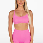 Lycra Seamless Crop - Barbie - Kikiva Collection