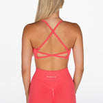 Lycra Seamless Crop - Coral - Kikiva Collection