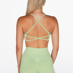 Lycra Seamless Crop - Deep Sage - Kikiva Collection