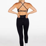 Lycra Seamless Leggings - Black - Kikiva Collection