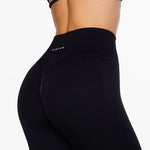 Lycra Seamless Leggings - Black - Kikiva Collection
