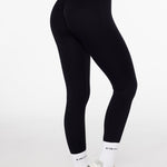 Lycra Seamless Leggings - Black - Kikiva Collection