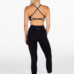 Lycra Seamless Leggings - Black - Kikiva Collection