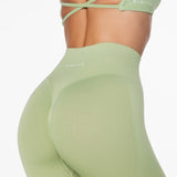 Lycra Seamless Leggings - Deep Sage - Kikiva Collection