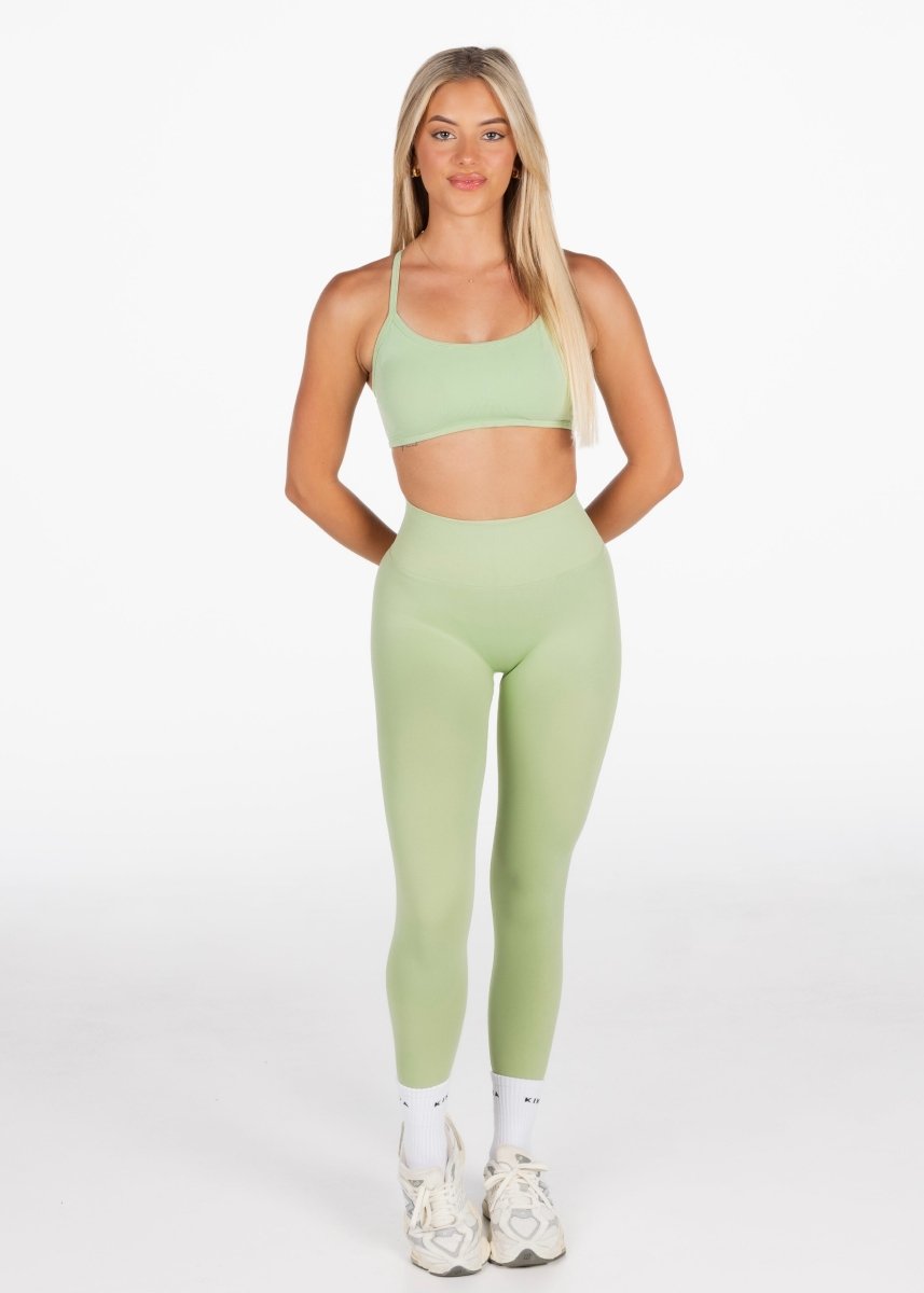 Lycra Seamless Leggings - Deep Sage - Kikiva Collection
