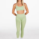Lycra Seamless Leggings - Deep Sage - Kikiva Collection