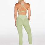 Lycra Seamless Leggings - Deep Sage - Kikiva Collection