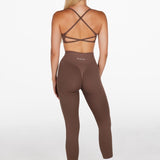 Lycra Seamless Leggings - Hazelnut Brown - Kikiva Collection