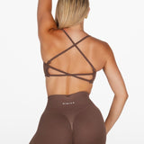 Lycra Seamless Leggings - Hazelnut Brown - Kikiva Collection
