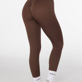 Lycra Seamless Leggings - Hazelnut Brown - Kikiva Collection