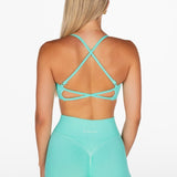 Lycra Seamless Short 4.5" - Aqua - Kikiva Collection