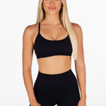 Lycra Seamless Short 4.5" - Black - Kikiva Collection