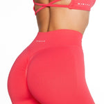 Lycra Seamless Short 4.5" - Coral - Kikiva Collection