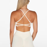Lycra Seamless Short 4.5" - Cream - Kikiva Collection