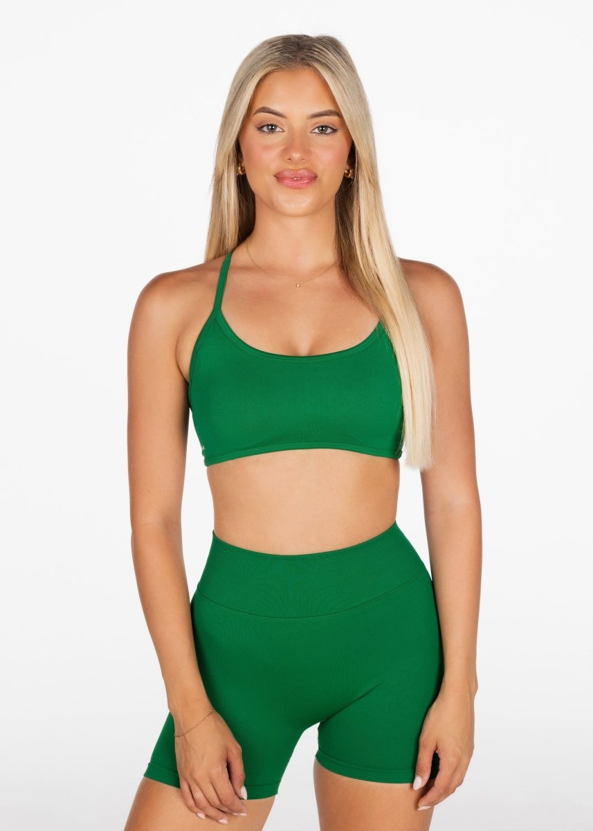Lycra Seamless Short 4.5" - Dark Green - Kikiva Collection