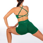 Lycra Seamless Short 4.5" - Dark Green - Kikiva Collection