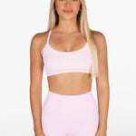 Lycra Seamless Short 4.5" - Glossy Pink - Kikiva Collection