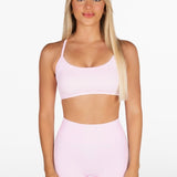 Lycra Seamless Short 4.5" - Glossy Pink - Kikiva Collection