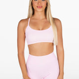 Lycra Seamless Short 4.5" - Glossy Pink - Kikiva Collection
