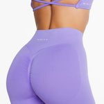 Lycra Seamless Short 4.5" - Lavender - Kikiva Collection