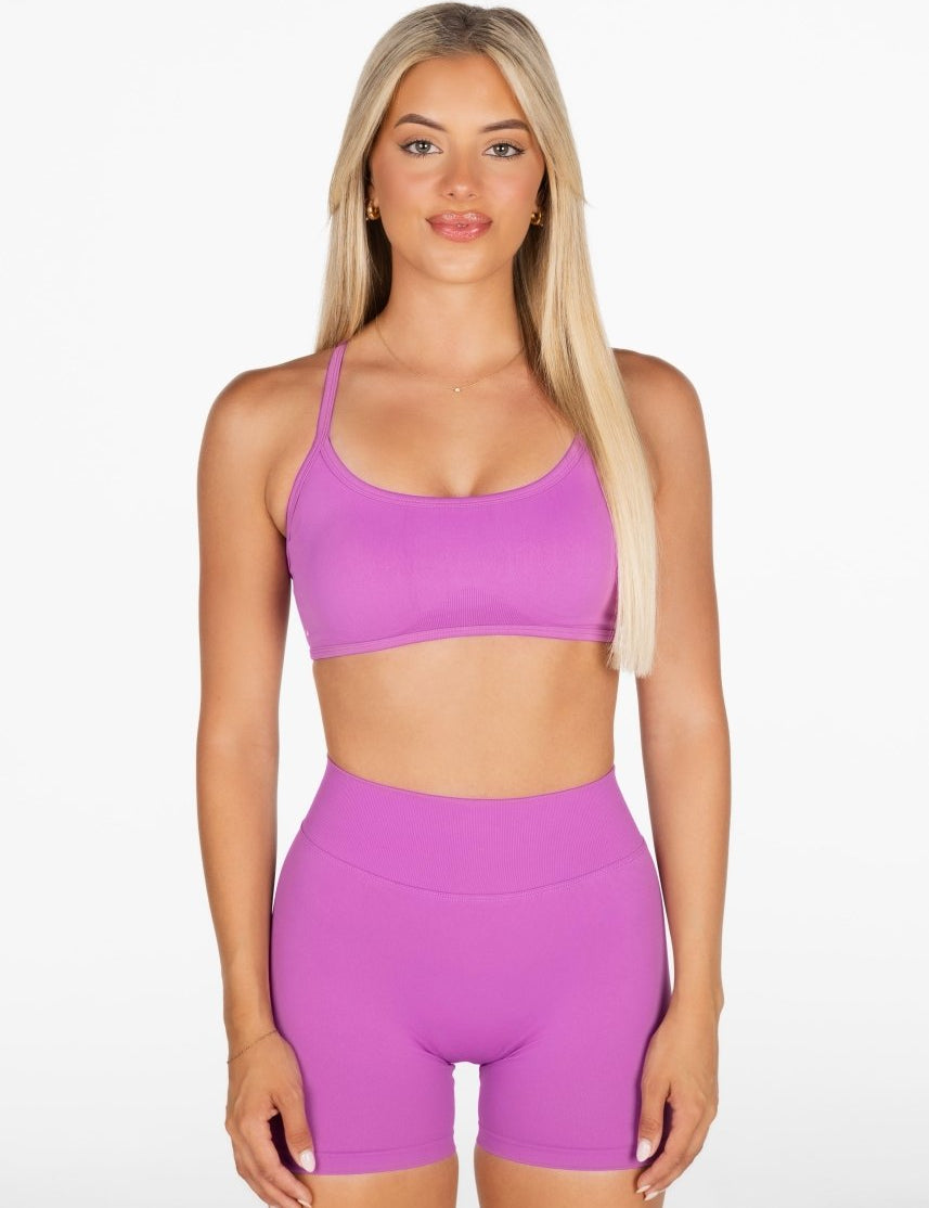 Lycra Seamless Short 4.5" - Lilac - Kikiva Collection