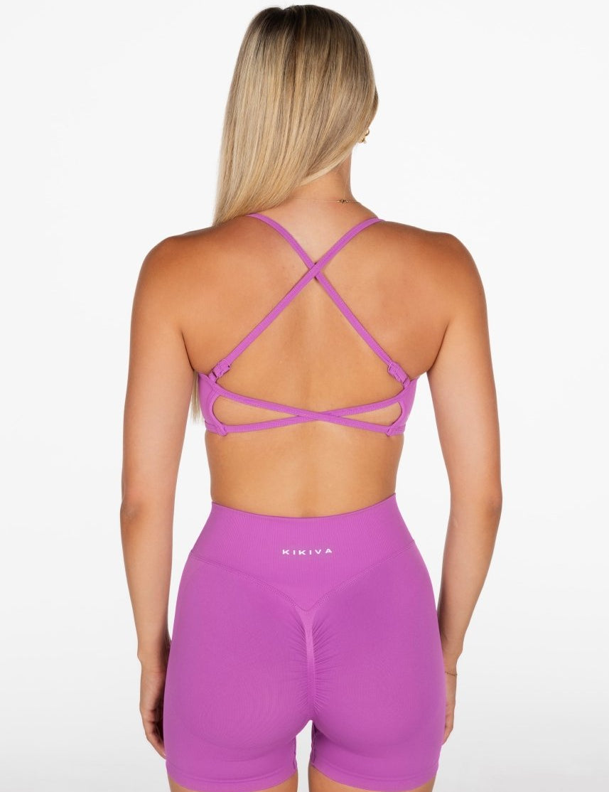 Lycra Seamless Short 4.5" - Lilac - Kikiva Collection