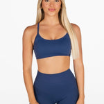 Lycra Seamless Short 4.5" - Midnight Blue - Kikiva Collection