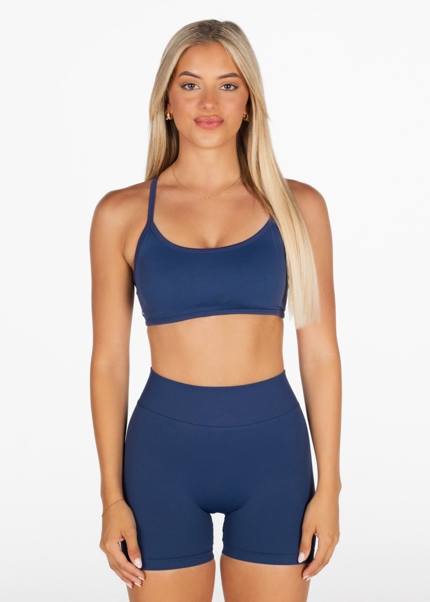 Lycra Seamless Short 4.5" - Midnight Blue - Kikiva Collection