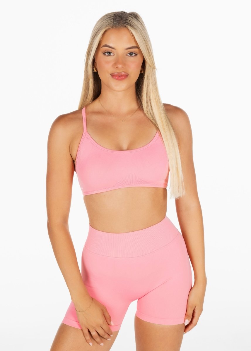 Lycra Seamless Short 4.5" - Soft Pink - Kikiva Collection