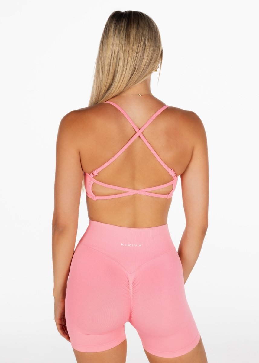 Lycra Seamless Short 4.5" - Soft Pink - Kikiva Collection