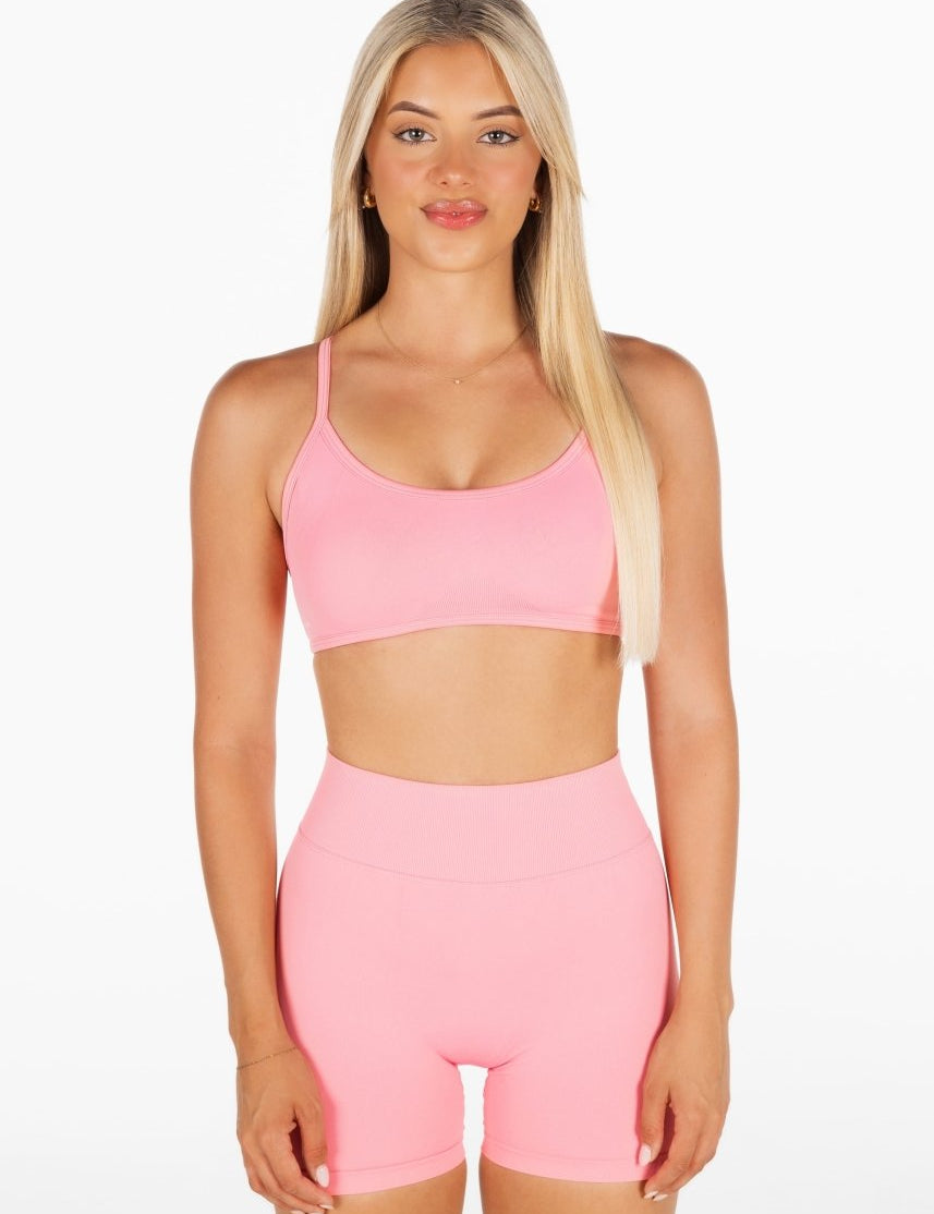 Lycra Seamless Short 4.5" - Soft Pink - Kikiva Collection