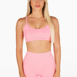 Lycra Seamless Short 4.5" - Soft Pink - Kikiva Collection