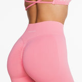 Lycra Seamless Short 4.5" - Soft Pink - Kikiva Collection