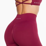 Lycra Seamless Short 4.5" - Sweet Maroon - Kikiva Collection