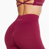 Lycra Seamless Short 4.5" - Sweet Maroon - Kikiva Collection