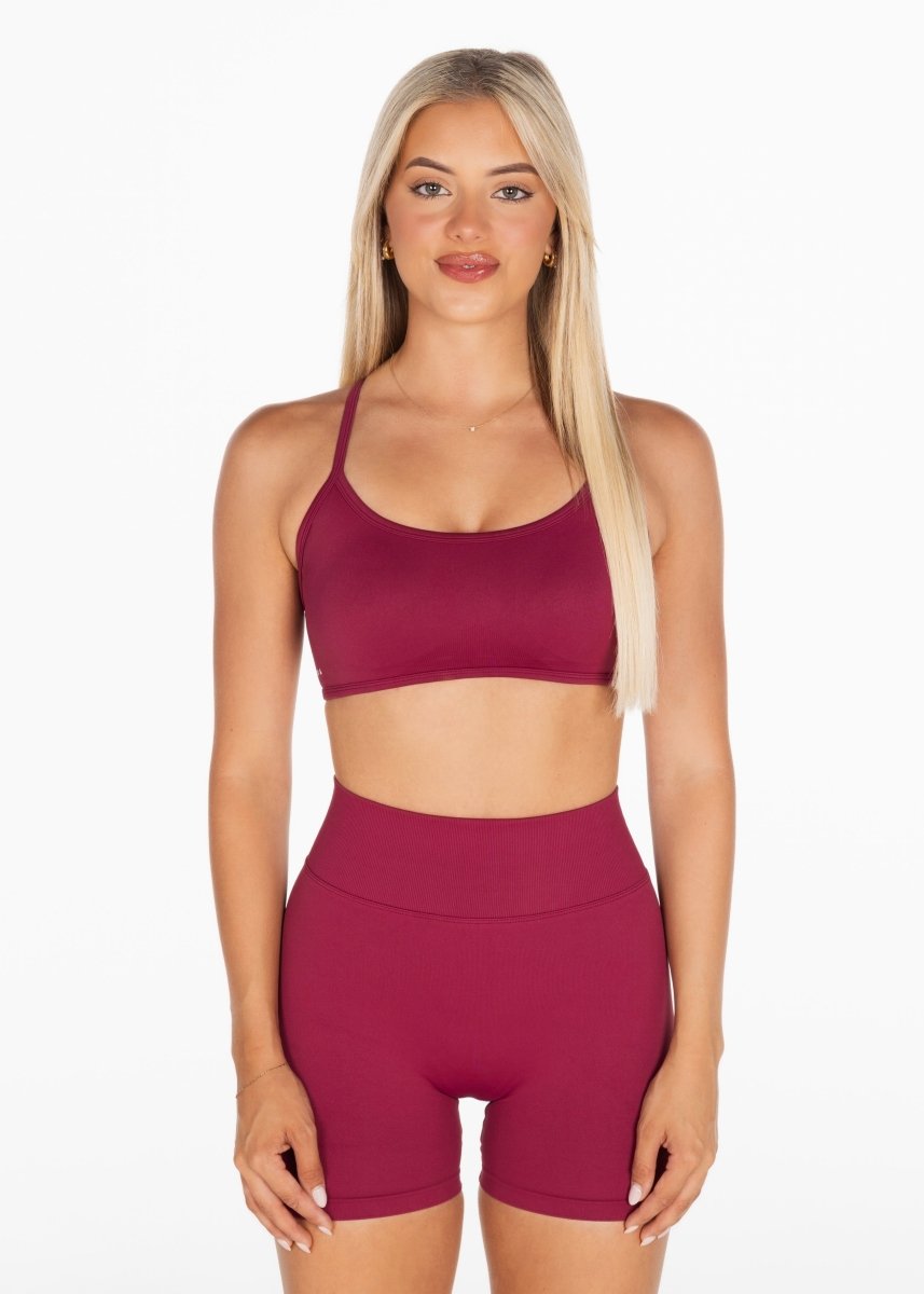 Lycra Seamless Short 4.5" - Sweet Maroon - Kikiva Collection