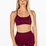 Lycra Seamless Short 4.5" - Wine - Kikiva Collection