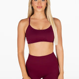 Lycra Seamless Short 4.5" - Wine - Kikiva Collection