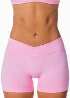 Mini Cross Over Short - Blush Pink - Kikiva Collection