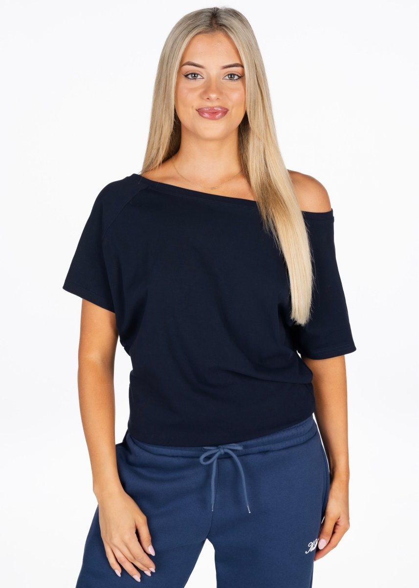 Off The Shoulder Tee - Navy - Kikiva Collection