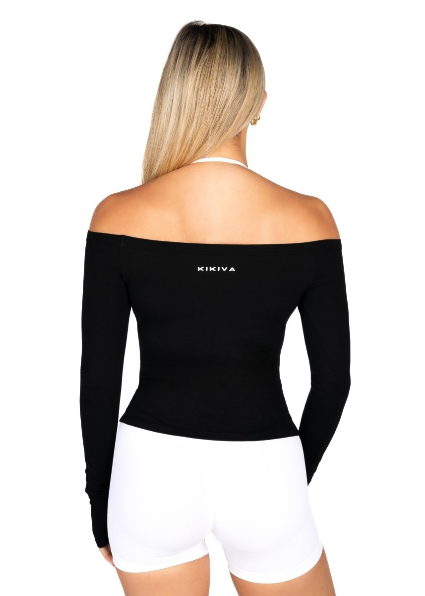 Off The Shoulder Top - Black - Kikiva Collection