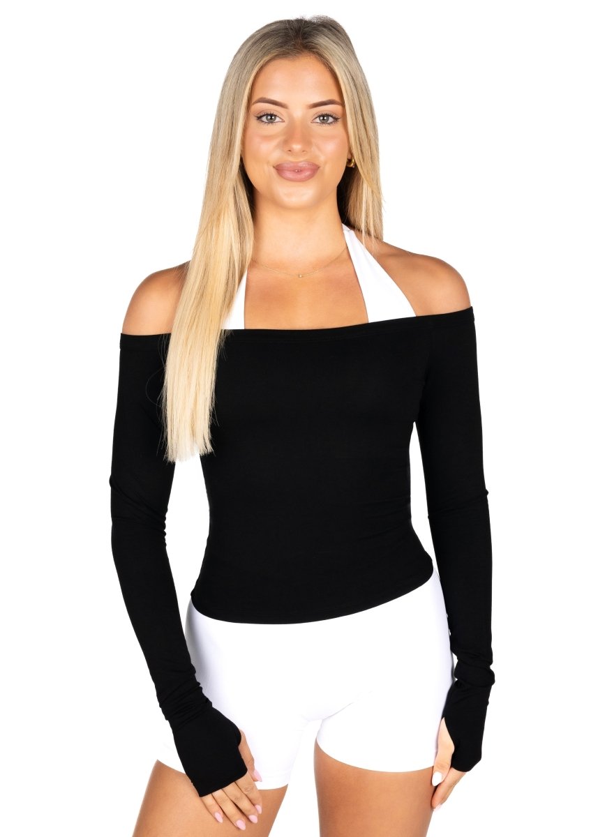 Off The Shoulder Top - Black - Kikiva Collection