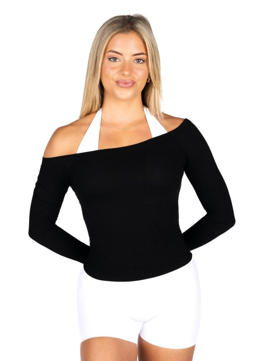 Off The Shoulder Top - Black - Kikiva Collection