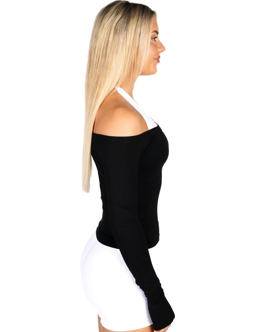 Off The Shoulder Top - Black - Kikiva Collection