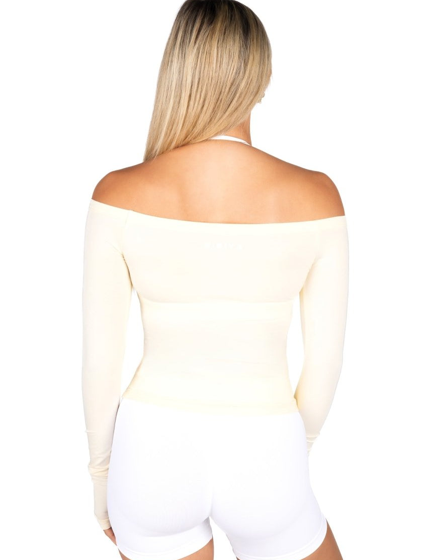 Off The Shoulder Top - Cream - Kikiva Collection
