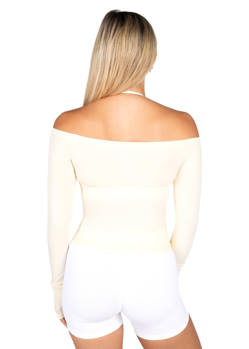 Off The Shoulder Top - Cream - Kikiva Collection