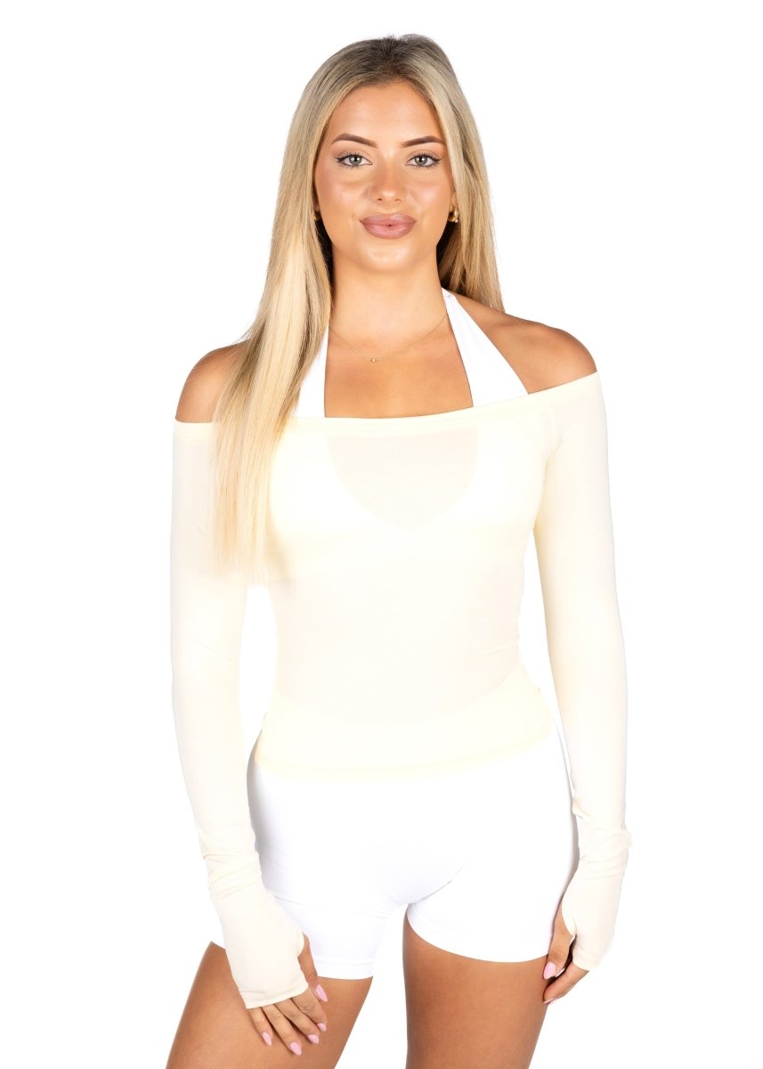 Off The Shoulder Top - Cream - Kikiva Collection