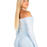 Off The Shoulder Top - Ice Baby - Kikiva Collection