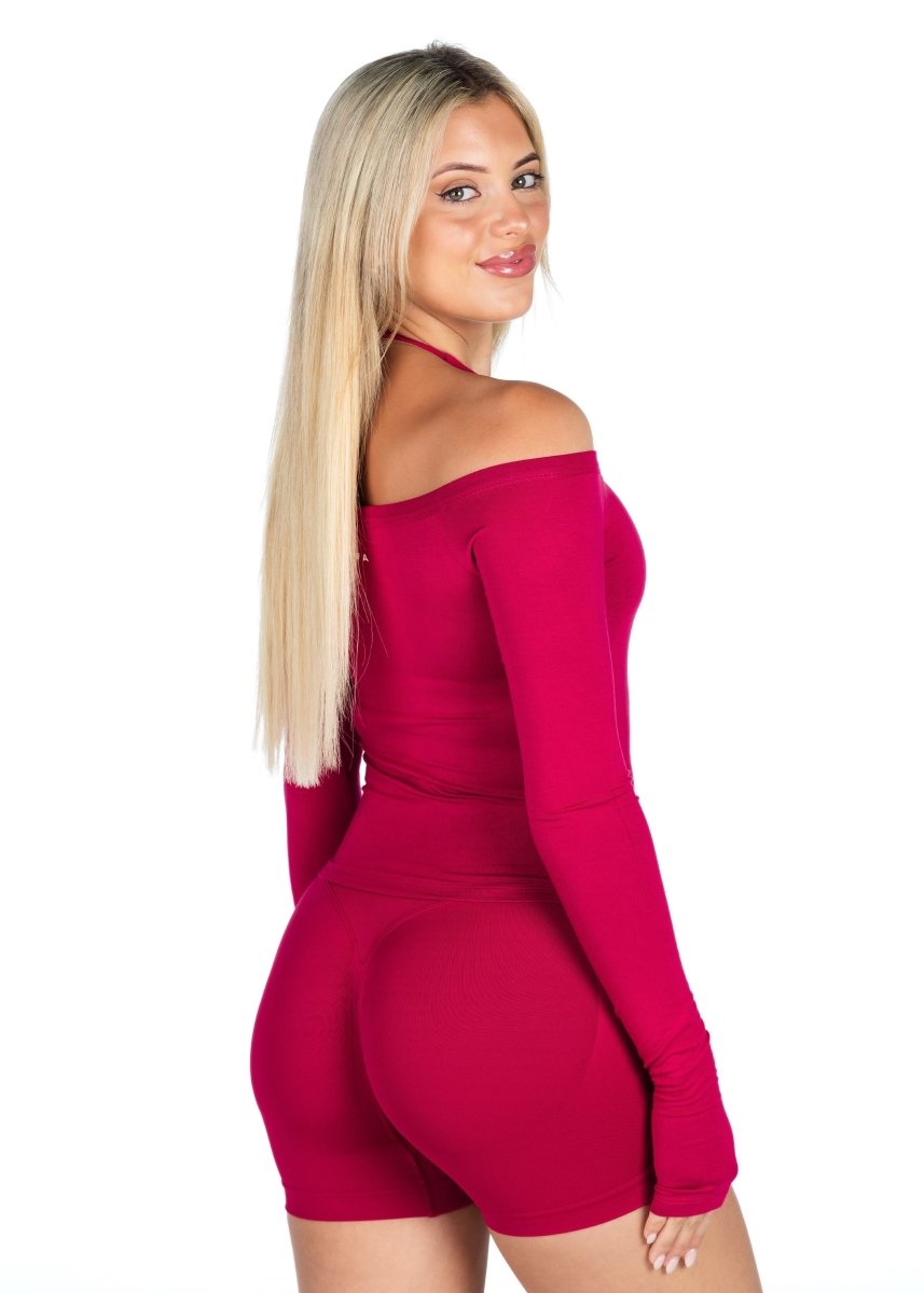Off The Shoulder Top - Scarlett Ruby - Red - Kikiva Collection